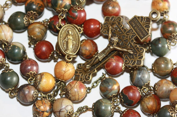 Handmade Heirloom Rosary with Pardon Crucifix- Pediatric Fundraiser –  Cukierski Family